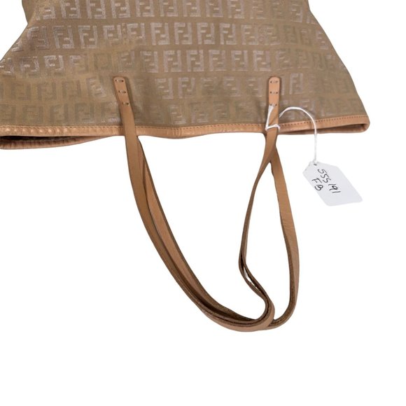 Authentic Fendi Tote Bag Canvas Used Handbag Vintage - Picture 5 of 11